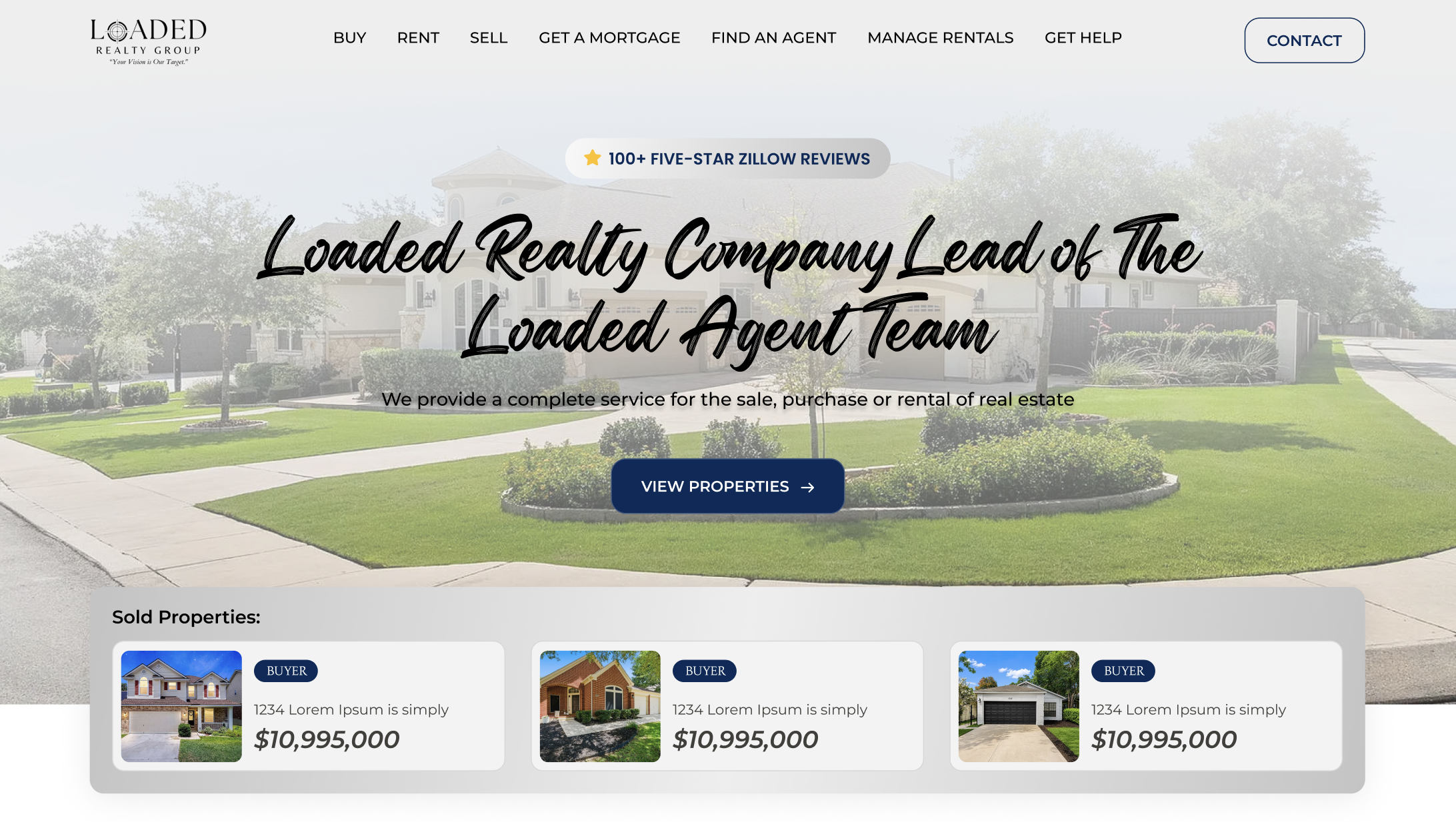 Loaded Realty website design